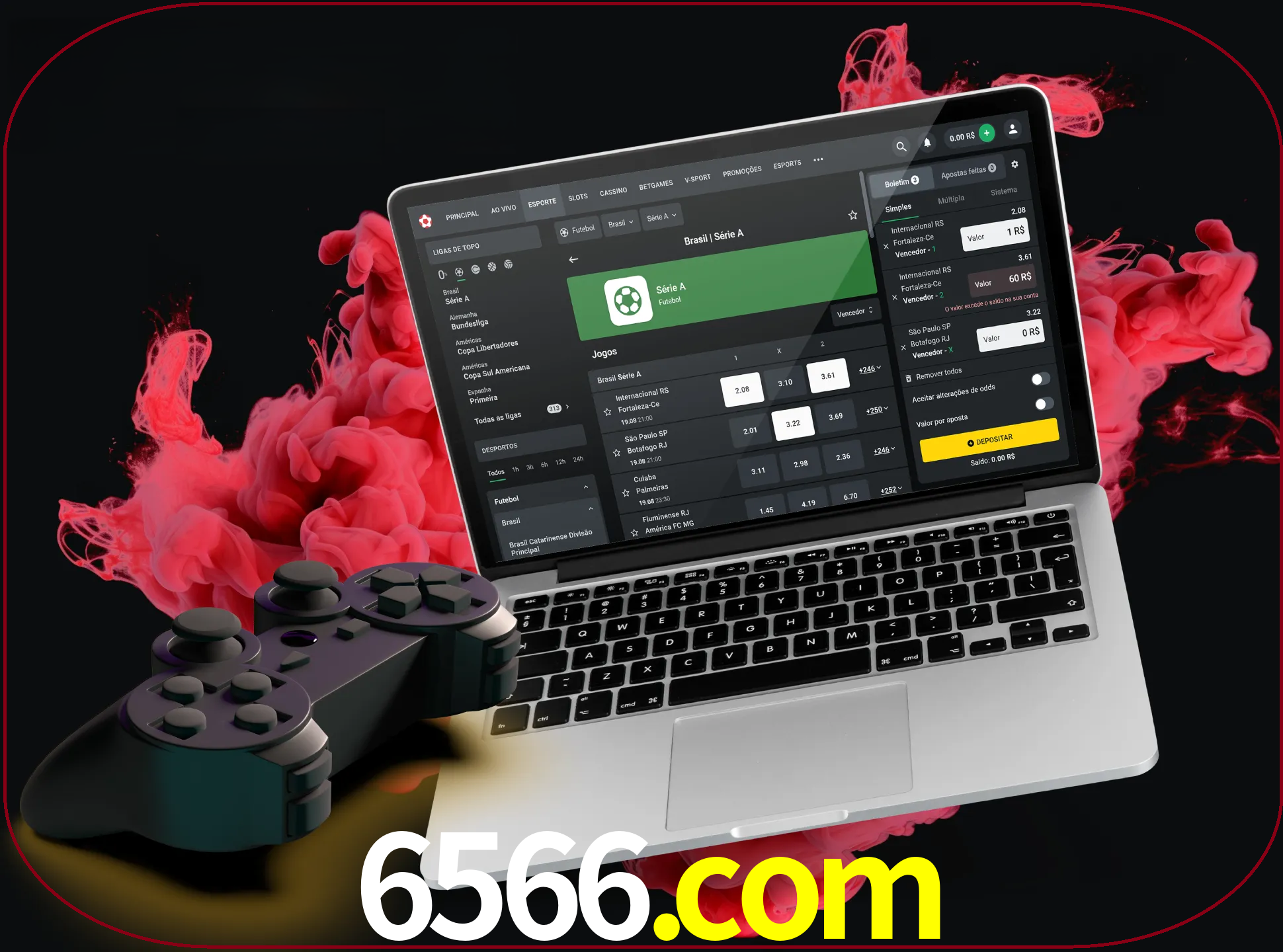 Visite a secção especial de jogos de vídeo em 6566 para descobrir em que jogos pode apostar e ganhar muito dinheiro.